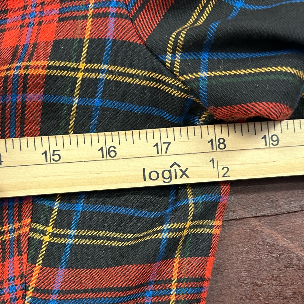 ASO CLUELESS 90s Rampage Tartan Plaid Preppy Grunge Cute Goth Heritage Blazer LG - Picture 10 of 13